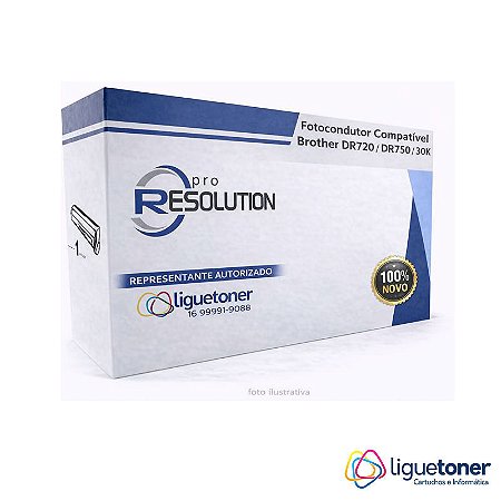 Kit Fotocondutor Compatível BROTHER DR3302 /DR720 DR750 30K Pro Resolution