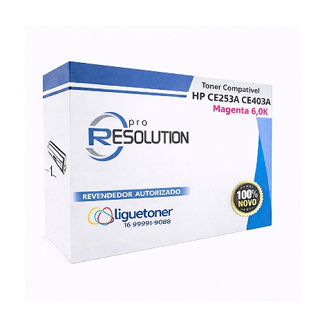 Toner Compatível CE253A CE403A MAGENTA 6.0K Pro Resolution