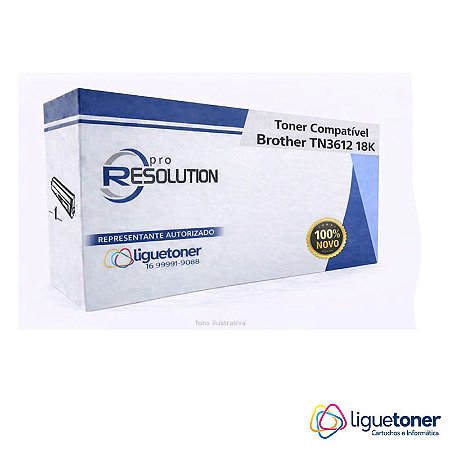 Toner Compativel Brother Tn3612 Dcp-l5512 L5912 18k Pro Resolution