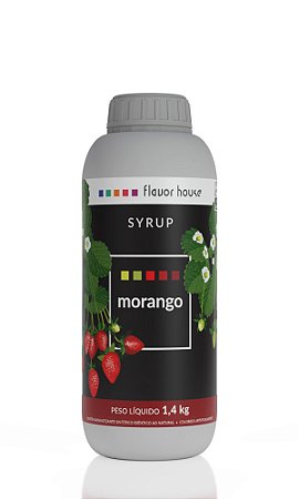 Xarope Morango Flavor House 1,4Kg