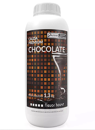Calda Premium Sabor Chocolate Flavor House 1,3Kg