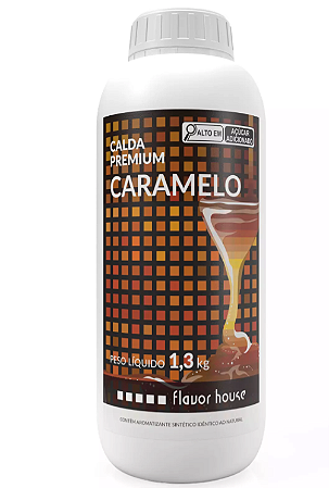 Calda Premium Sabor Caramelo Flavor House 1,3Kg