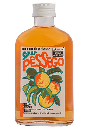 Xarope Pêssego Flavor House 200ml