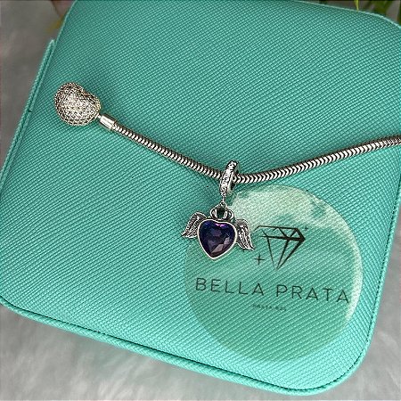 Berloque Coração voador