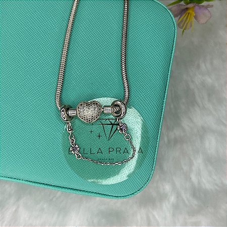 BERLOQUE TRAVA DE SEGURANÇA FLORES LILÁS