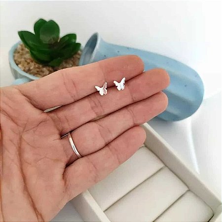 Brinco Origami Borboleta 7mm