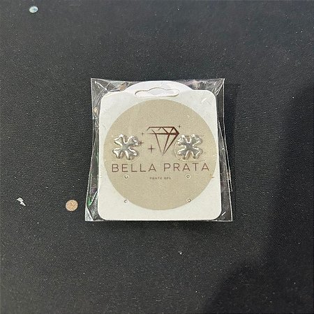 Brinco único trevo de 4 folhas