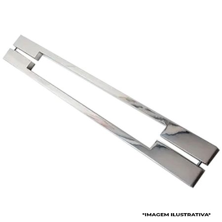 Puxador duplo Iuna 50x20MM 075 CM