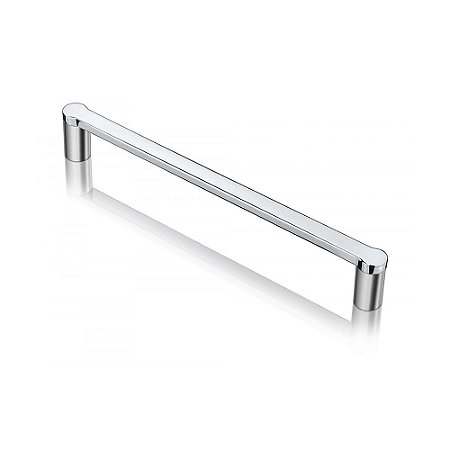 Puxador Archi Forseti Acetinado com Cromado 256MM