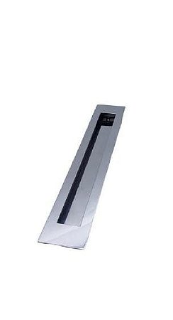 Puxador Concha De Embutir Para Portas Em Inox Polido 22Cm
