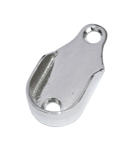 Suporte Para Tubo Cabideiro Oblongo Cromado Metalfixe (unidade)