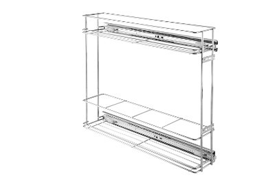 PORTA GARRAFAS LATERAL 115X420X460MM INOX - MASUTTI COPAT