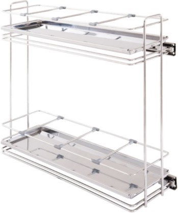 Porta-garrafas lateral com bandeja inox 115X495X480 Masutti Copat