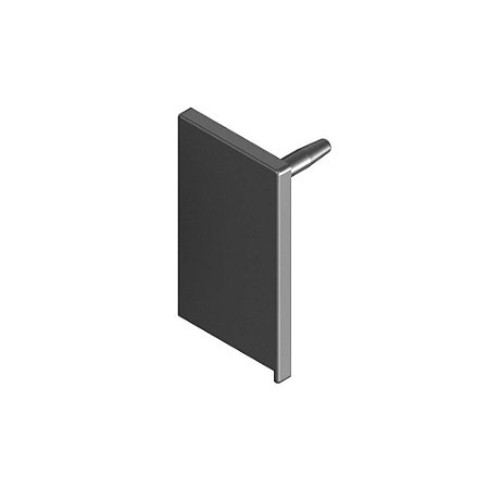 Ponteira Lisa PE052 para Perfil Puxador Gola RM-052 (15mm) ANODIZADO