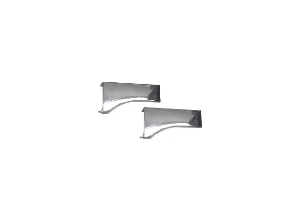 TAMPA PARA PUXADOR FACETATO CROMO BRILHO 18MM PE 183 (PAR) ROMETAL