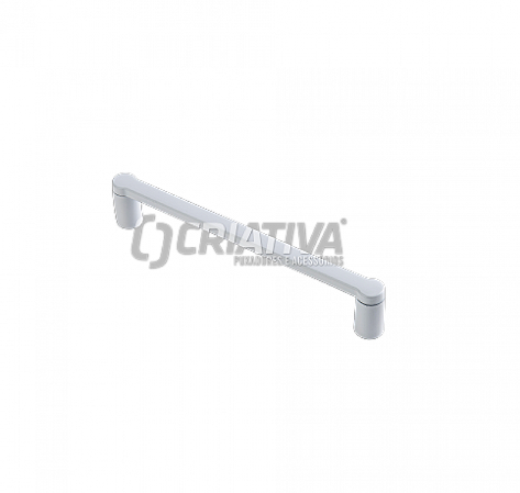 PUXADOR ZAMAC - ZM 55 BRANCO BRILHANTE 192MM M4X20