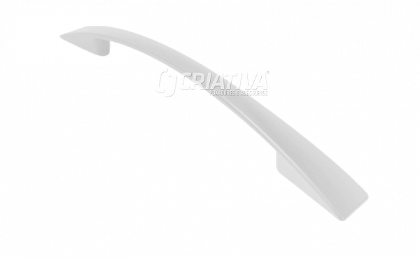 PUXADOR ZAMAC 5015 BRANCO BRILHANTE 128MM - CRIATIVA