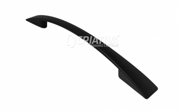 PUXADOR ZAMAC 5015 PRETO FOSCO  160MM - CRIATIVA