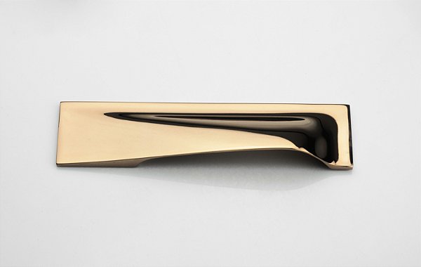 PUXADOR PIPE DIREITO GOLD ESCOVADO ZEN