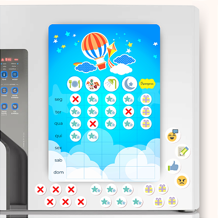 Quadro de Incentivo Magnético - Balão