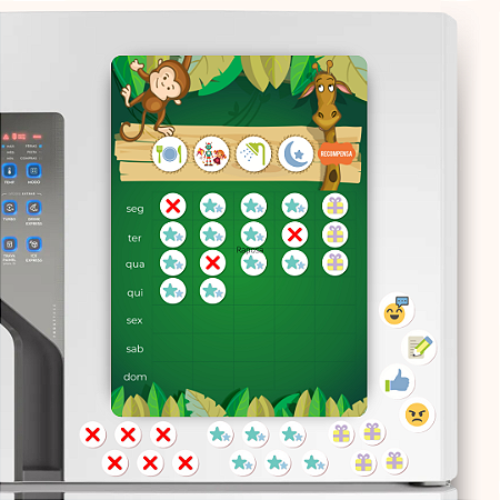 Quadro de Incentivo Magnético - Selva