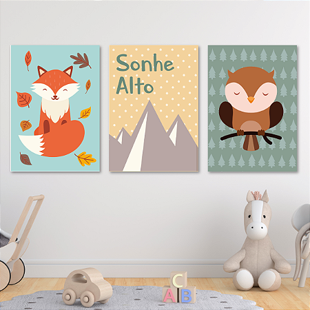 Plaquinhas Decorativas - Raposinha