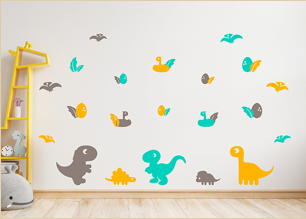 Adesivos de Parede - Baby Dinos