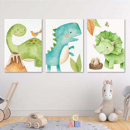 Plaquinhas Decorativas - Baby Dinos 02
