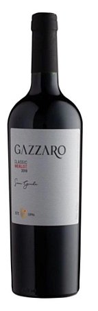 Vinho Gazzaro Merlot Classic 750 Ml Safra 2019