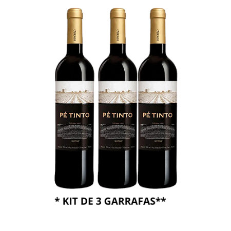 KIT 3 GARRAFAS PE TINTO PORTUGUES 750 ML
