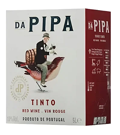 Vinho Bag in Box Da Pipa Tinto 5000 ml