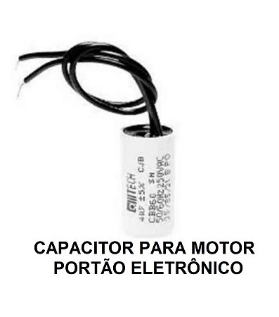 Capacitor para Motor Rossi 15uf 250V