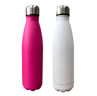 Garrafa Térmica de Aço Inox Matte Branca - 500ml