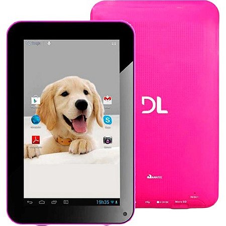Tablet Dl Mobi Tab Tx384 7 8gb Quad-Core de 1,3GHz Rosa