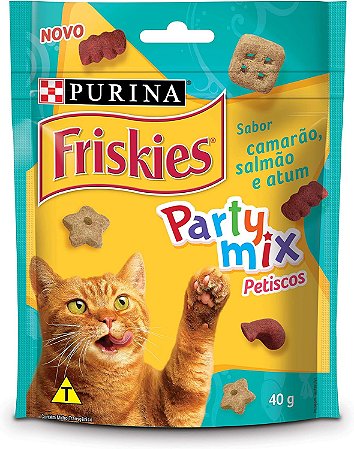 Purina Friskies Petiscos Mix Camarao Salmão E Atum 40G