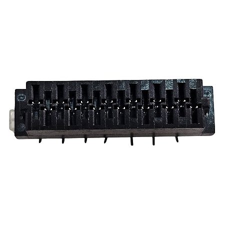 Conector 14 Vias Preto Femea