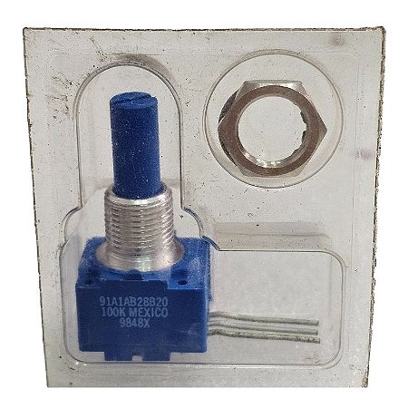 Potenciômetro 100K Rotativo 91A1A-B28-B20L Bourns
