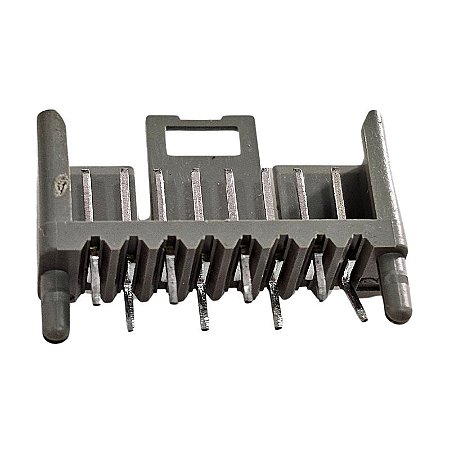 Conector Header 8 Pinos Macho Cinza 180º