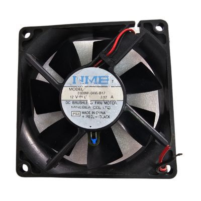 Cooler 80MM X 80MM X 20MM 12V 0.12A 3108NL-04W-B17 2Fios DC Brushless Fan NMB Usado