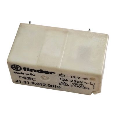 Relé Finder 41.31.9.012.0010 12A 250V T490 5Terminais