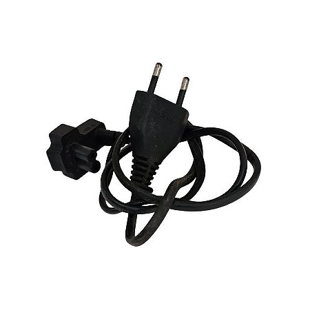 Cabo de Força 2,5A 250V 2 Pinos Padrão Antigo 80Cm