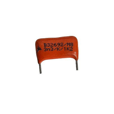 Capacitor Poliéster 3K3 x 1K2 = 3n3/K/1K2 Epcos