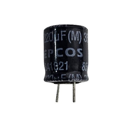 Capacitor Eletrolítico 220uF x 35V RD 85º B41821 Epcos