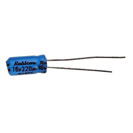 Capacitor Eletrolítico 220uF x 16V RD 85º Robicon