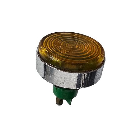 Botão Sinalizador 30Mm Redondo Amarelo