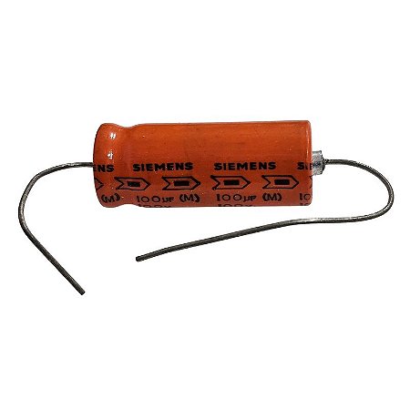 Capacitor Eletrolítico 100uF x 100V Axial 85º Siemens 81049