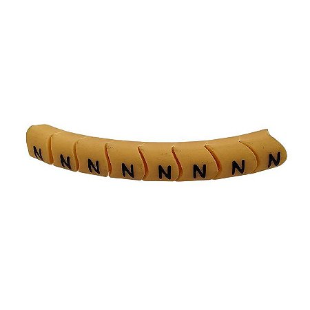 Anilha Identificadora Marcador de Cabos Furo 4MM Letra N Hellermann