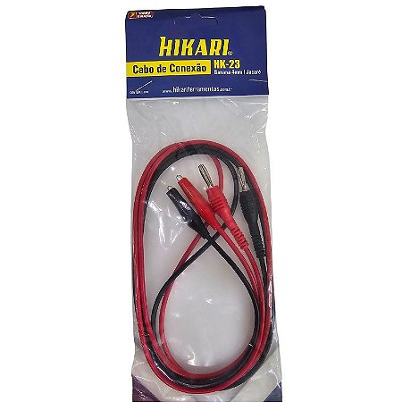 Ponta de Prova Pino Banana x Garra Jacaré Hikari HK-23