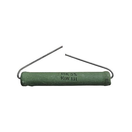 Resistor 15K 10W 5% Axial Verde