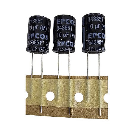 Capacitor Eletrolítico 10uF x 250V RD 105º Epcos